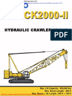 Kobelco Hydraulic Crawler Crane Ck2000 II Spec Book 12 07