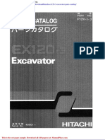 Hitachi Ex120 3 Excavator Parts Catalog