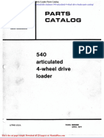 Allis Chalmers 540 Articulated 4 Wheel Drive Loader Parts Catalog