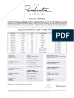 33 Yorkville, Toronto Pemberton Souh Tower Price List