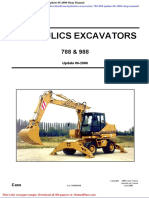Case Hydraulics Excavators 788 988 Update 06 2000 Shop Manual