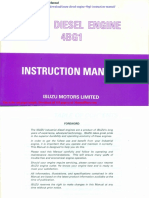 Isuzu Diesel Engine 4bg1 Instruction Manual