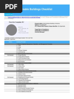 Sustainable Buildings Checklist Template