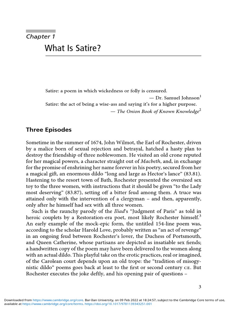 What Is Satire PDF Satire Genre