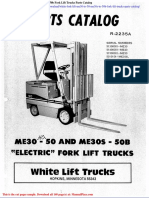 White Fork Lift Me30 To 50 Me30s To 50b Fork Lift Trucks Parts Catalog