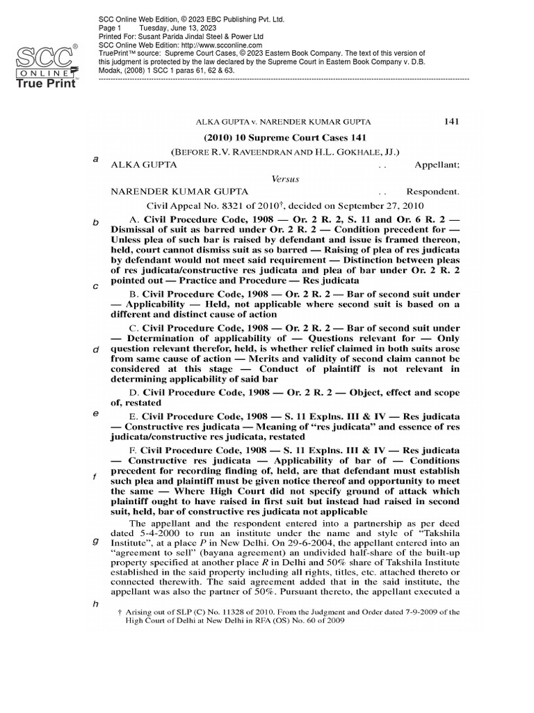 Alka Gupta PDF Separation Of Powers Supreme Court Of The United