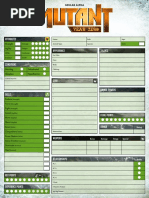 Mutant Year Zero - Genlab Alpha - Character Sheet (Oef)