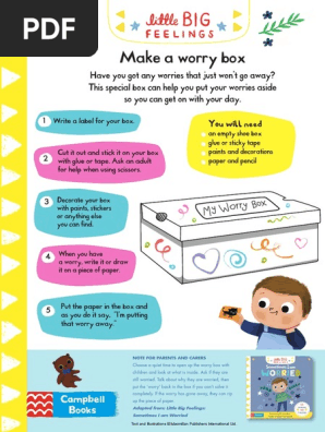 Worry Box Activity-sheet