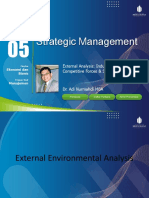 Strategic Management: External Analysis: Industry Structure, Competitive Forces & Strategic Group