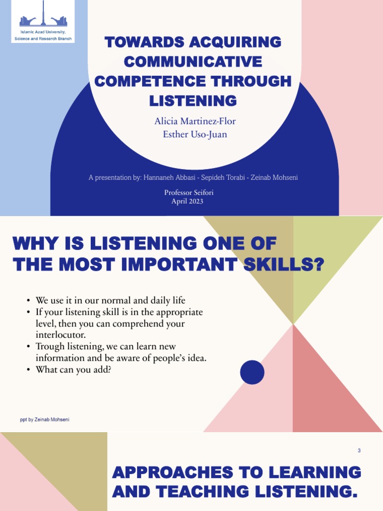 Enhancing Communicative Competence through Listening | PDF | Learning ...