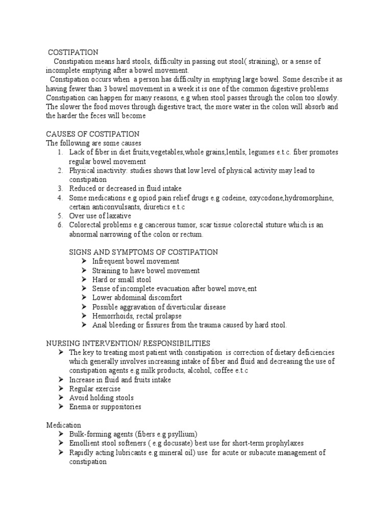 COSTIPATION | PDF