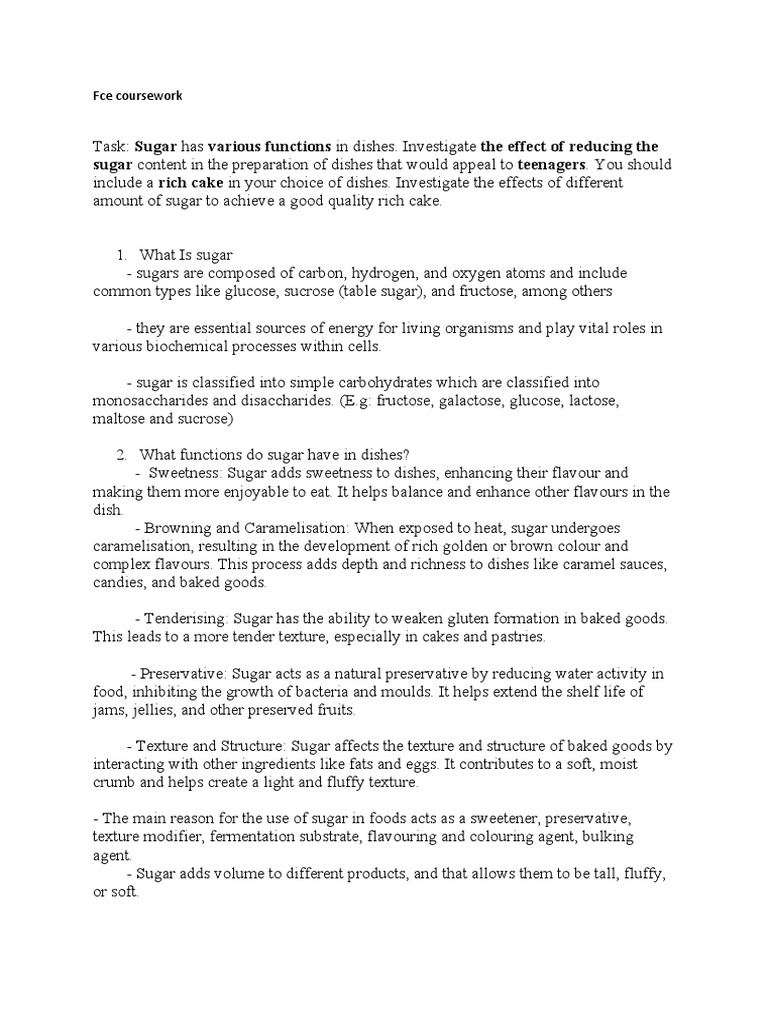 fce-coursework-june-holiday-homework-pdf-cakes-sugar