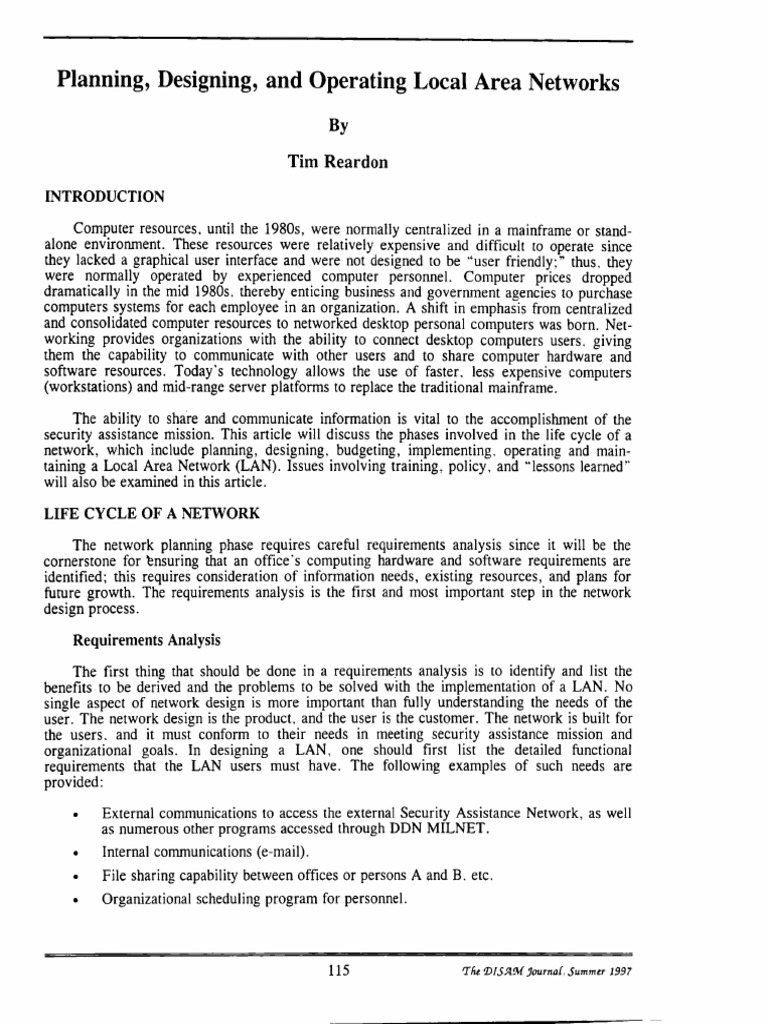 LAN Network Design 1 | PDF