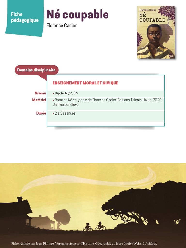 Fiche pédagogique : Né coupable | PDF | Moralité | Conscience