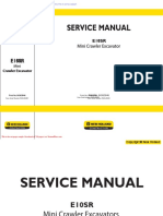 New Holland Excavator E10sr en Service Manual