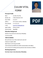 New CV Form 2