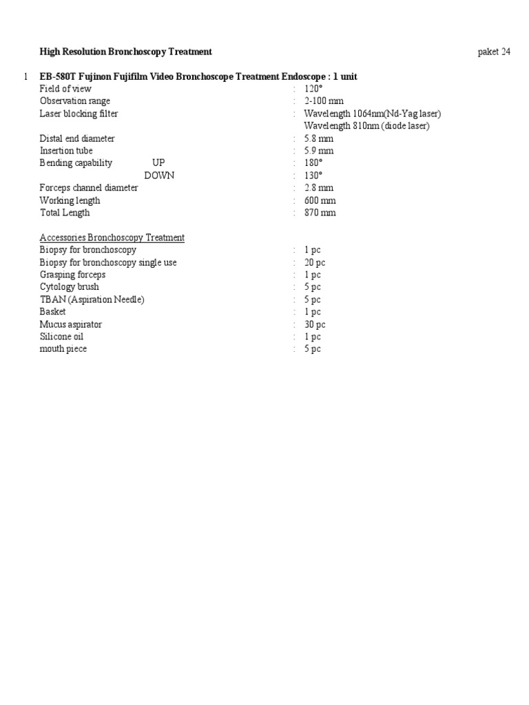 High-Resolution Bronchoscopy Equipment | PDF