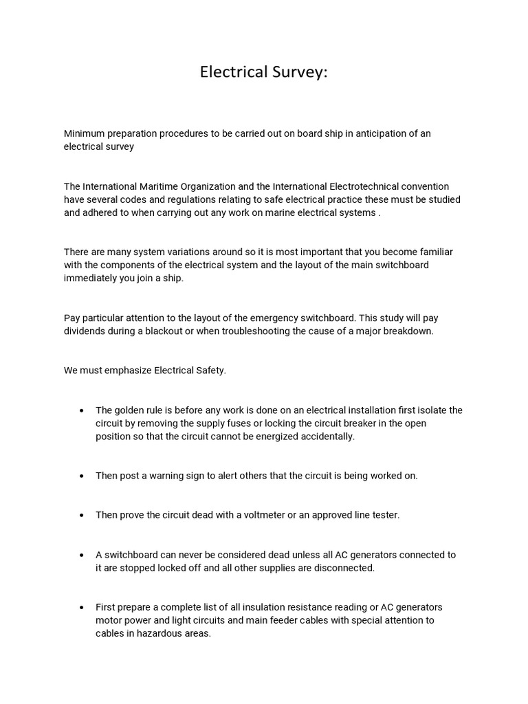 MSB and Electrical PDF