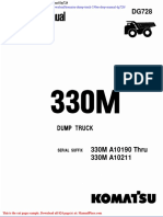 Komatsu Dump Truck 330m Shop Manual Dg728