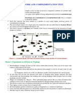 Lecture 1B - Benzer's Work and Complementation Test