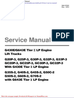 Doosan Forklift g35 50 Tier 2 Service Manual
