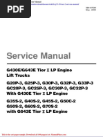 Doosan g424 Gasoline LP Engine g424 LP Engine G20e 3 G25e 3 g30 Service ...