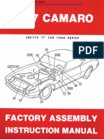 Chevrolet 1967 Camaro Factory Assembly Manual