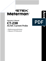 Wavetek Meterman Ac DC Current Probe Operators Manual