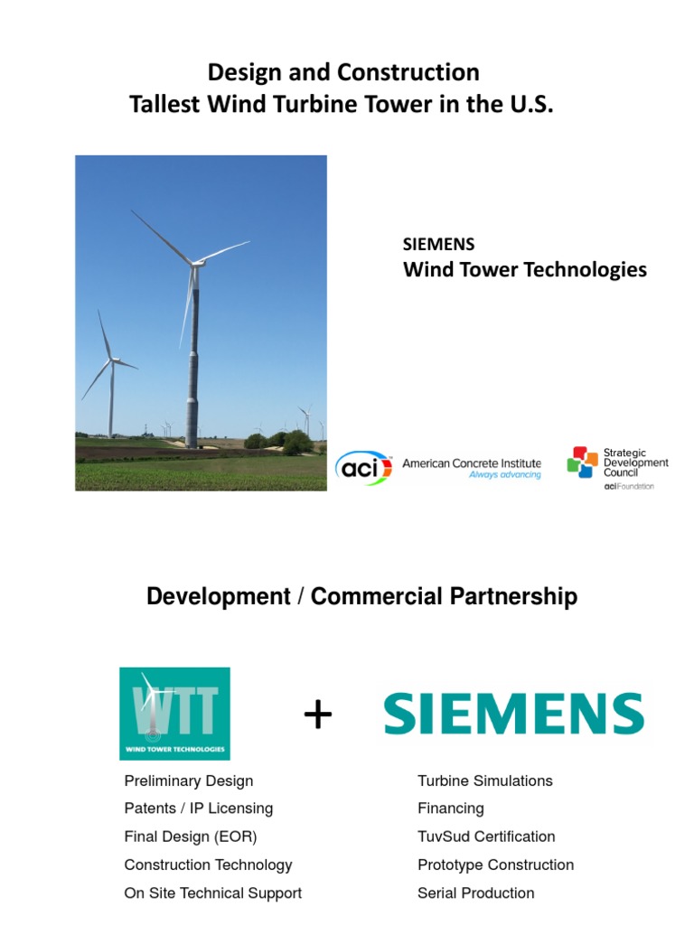 Precast Concrete Towers for Wind Energy | PDF | Concrete | Wind Turbine