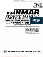 Yanmar Industrial Diesel Engine 4tne 94-98-106t Service Manual