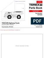 Terex Tr35 Off Highway Truck Parts Book 16t15654