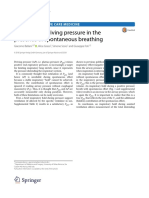 Plateau and Driving Pressure in The Presence of Spontaneous Breathing