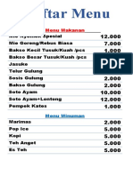 Daftar Menu Bakso Tusuk