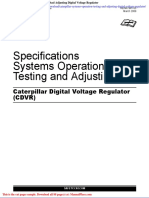 Caterpillar Systems Operation Testing and Adjusting Digital Voltage Regulator