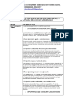 Acta Actividad Fisica e Alimentacion Saludable - Caritas Felices