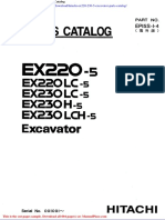 Hitachi Ex220 230 5 Excavator Parts Catalog