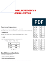 Functional Dependency and Normalization
