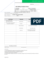 Job Safety Analysis Tank Cleaning PDF