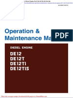 Doosan Operation Maintenence Manual Diesel Engine De12 De12t De12tl De12tls