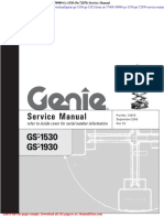 Genie Gs 1530 Gs 1532 From SN 17408 59999 Gs 1530 PN 72876 Service Manual