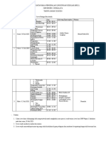 Jadwal Kegiatan Masa Pengenalana Lingkungan Sekolah