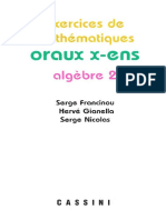 Algebre2 Oraux X-EnS