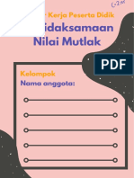 LKPD Pertidaksamaan Nilai Mutlak