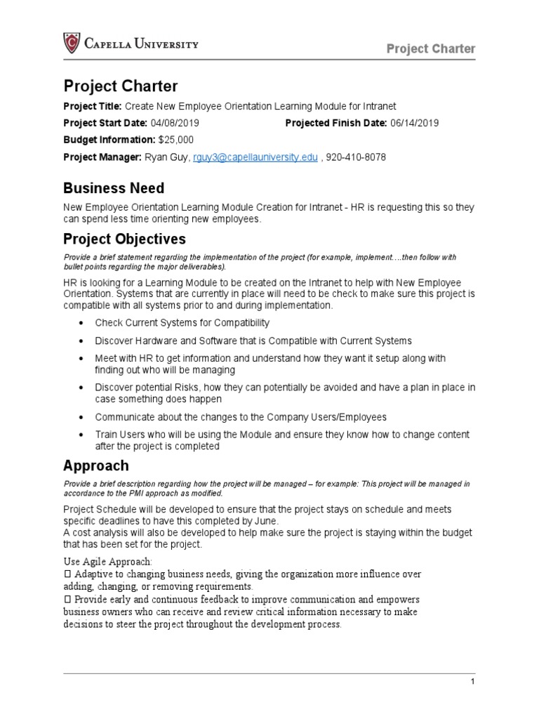 New Employee Orientation Module Project | PDF | Project Management ...