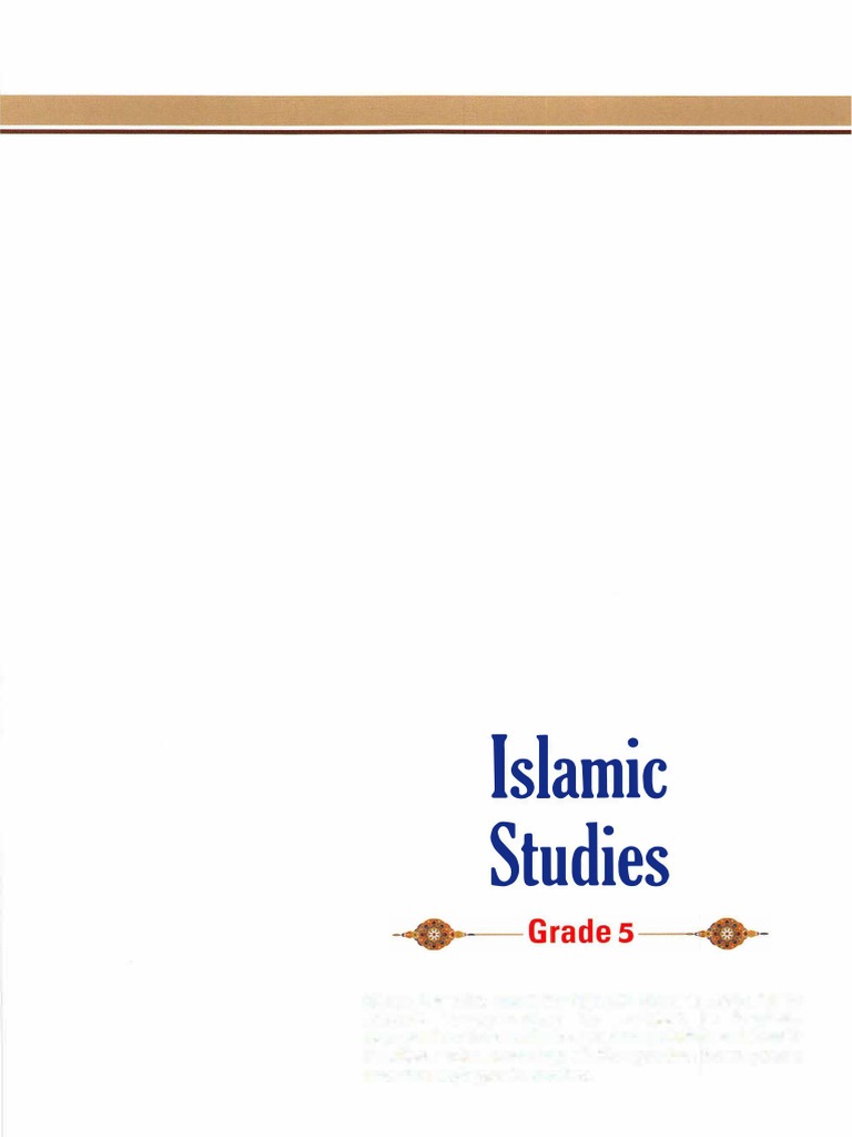 Islamic Studies Grade 05 | PDF | God In Islam | Prophets And Messengers ...