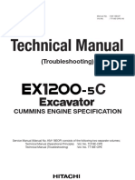 Hitachi Ex1200 5c Excavator Technical Manual