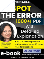 Pinnacle Spot The Error 1000+ MCQs @crossword2022