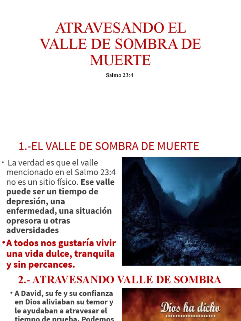 Atravesando el Valle de Sombra de Muerte | PDF | Filosofía | Salud y ...