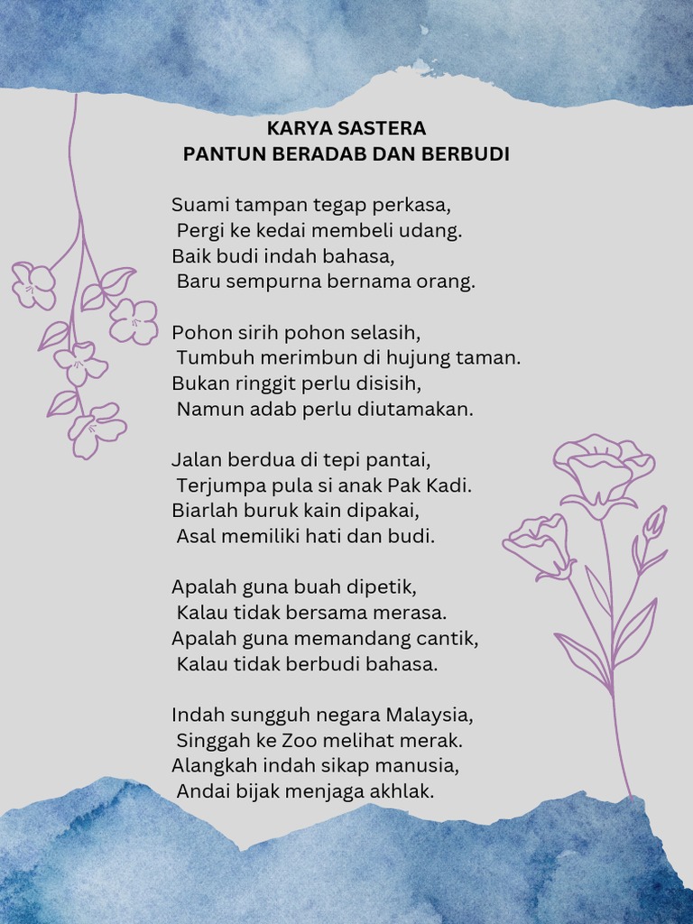 Bagaimana Kecantikan Dipersembahkan Dalam Sastera