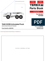Terex Ta40 Ocdb Articulated Truck Parts Book